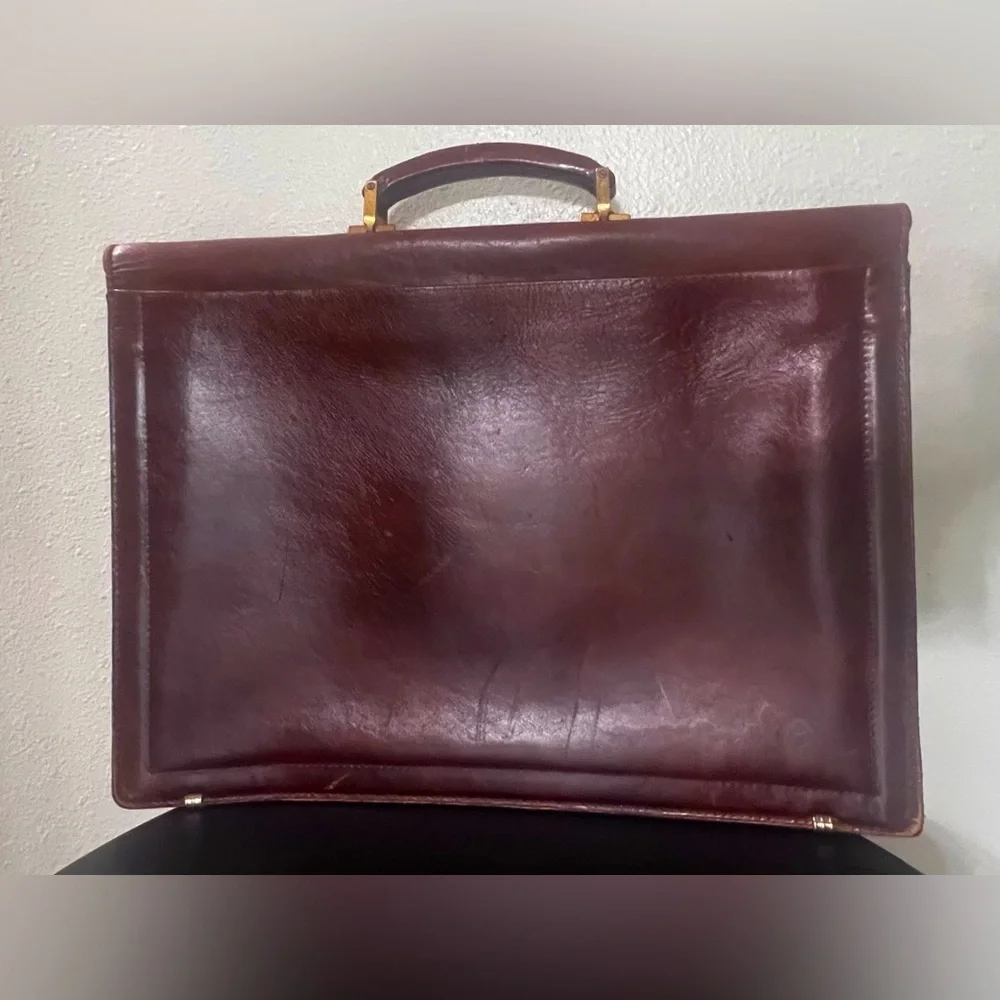 Vintage Renwick Verona Oxhide Leather Briefcase Lawyer Professional Office